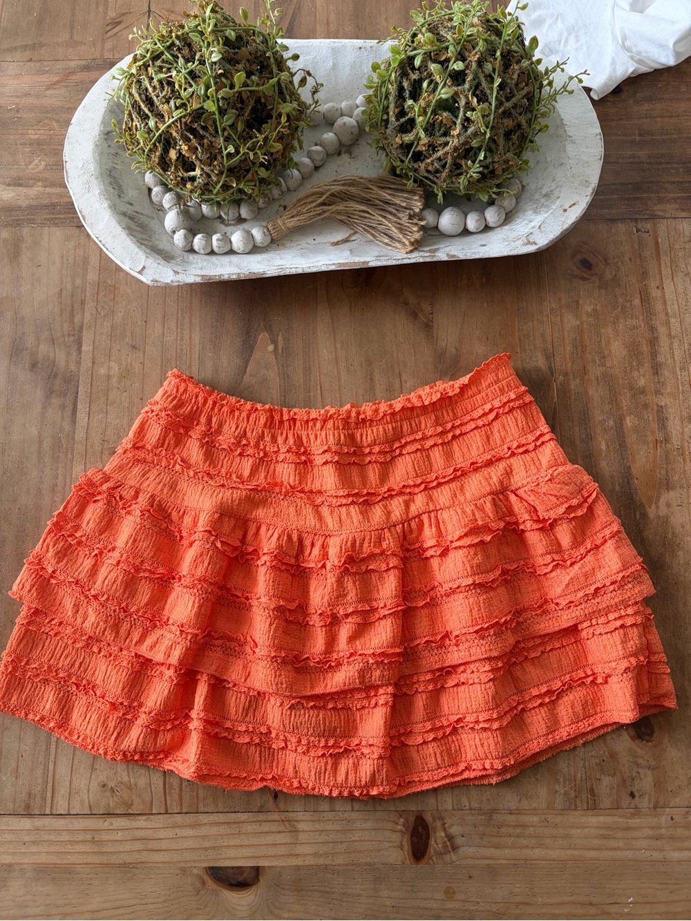 Orange women’s skirt